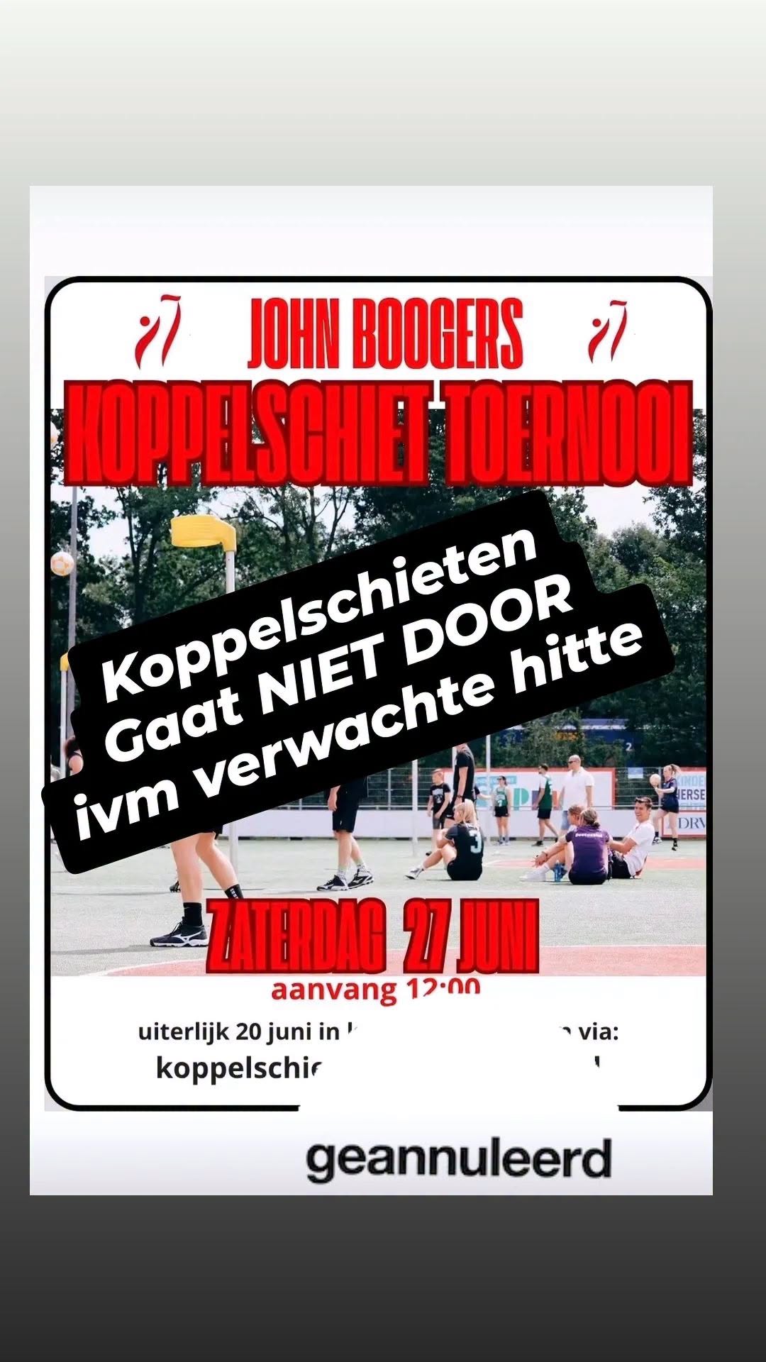 Annulering koppelschieten
