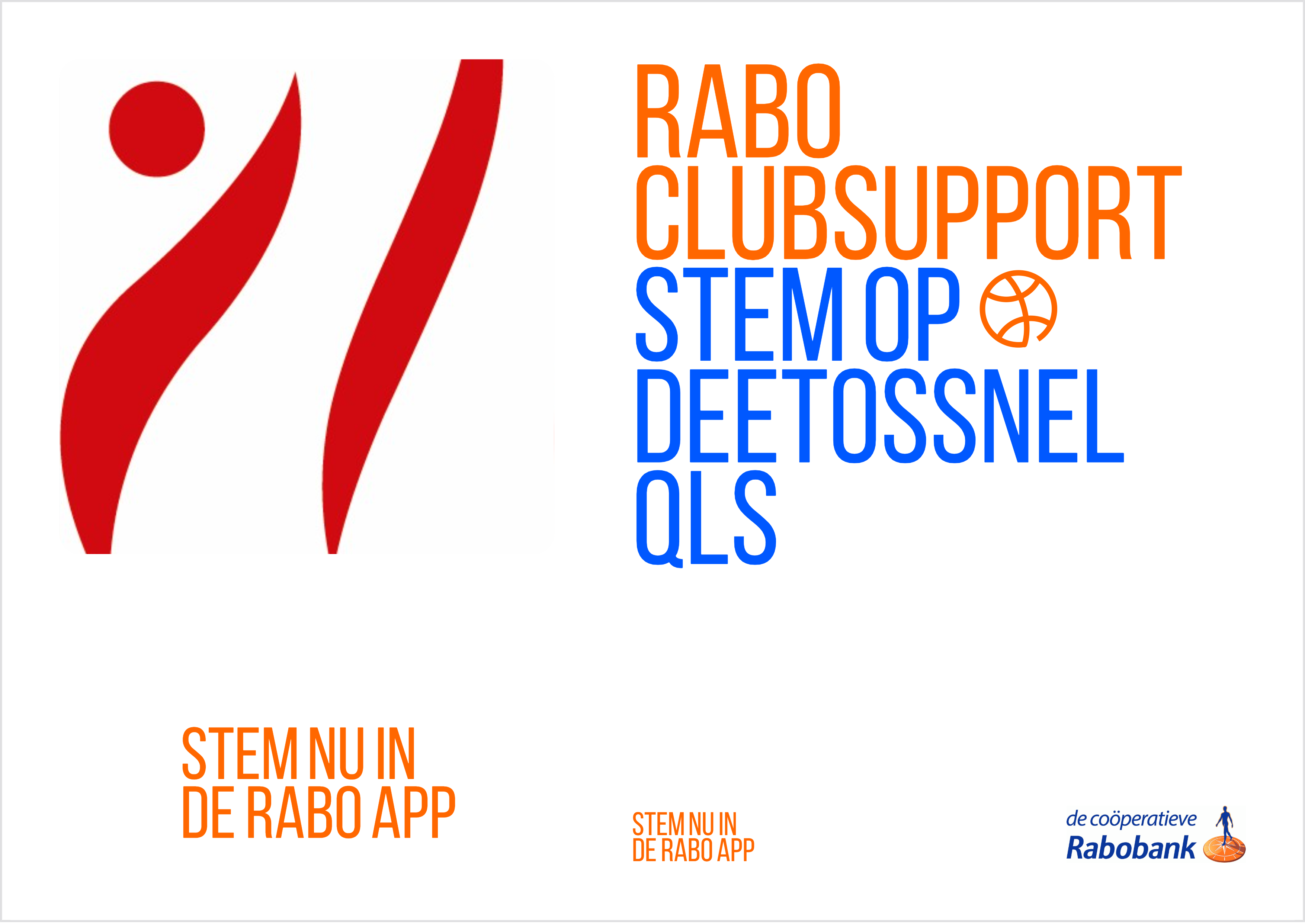 Stem op DeetosSnel/QLS op Rabobank Clubsupport